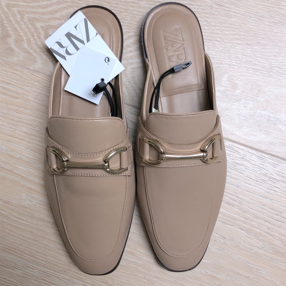 NEW Zara leather slides - Picture 4 of 4